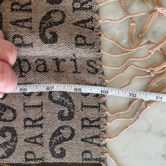 A&A Pashmina Cashmere Paris Large Oblong Shawl Wrap - Picture 15 of 16